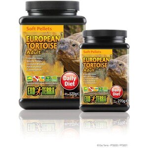 Exoterra European Tortoise Adult maakilpikonna - Soft Pellets Black 270 g